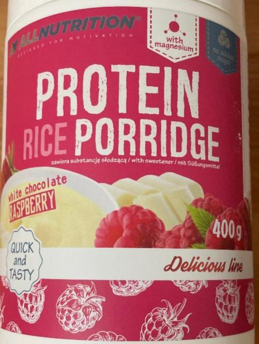 Képek - Protein rice porridge White chocolate raspberry AllNutrition