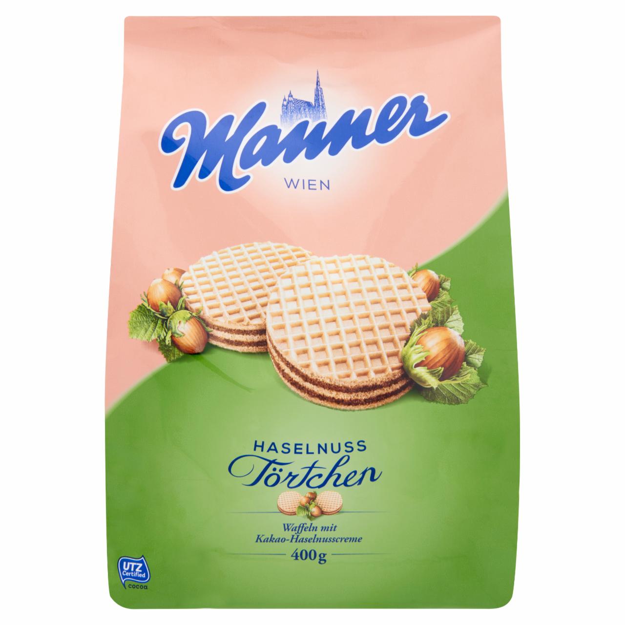 Képek - Manner kakaós-mogyorókrémmel töltött ostya 400 g