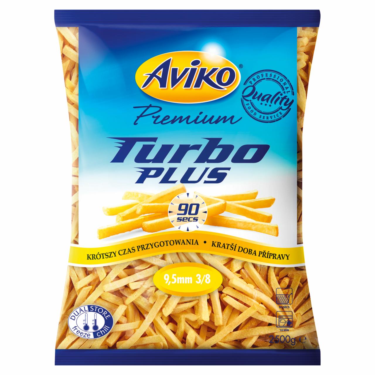 Képek - Aviko Premium Turbo Plus elősütött, gyorsfagyasztott hasábburgonya 9,5 mm 2500 g