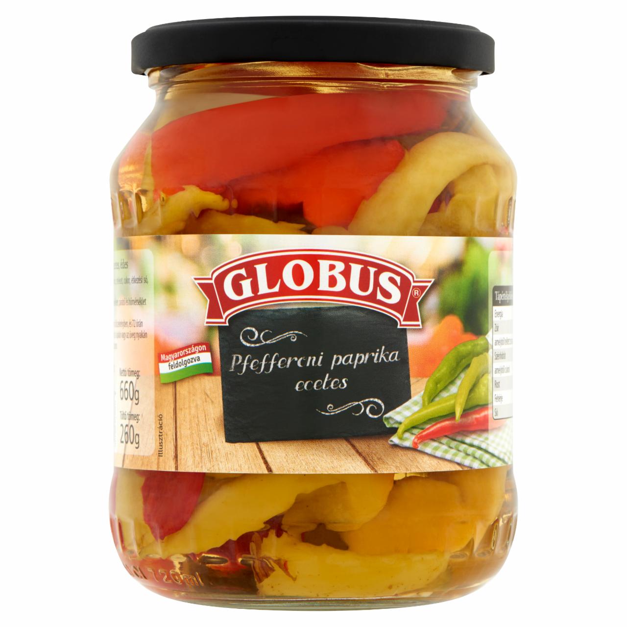 Képek - Globus ecetes pfefferoni paprika 660 g