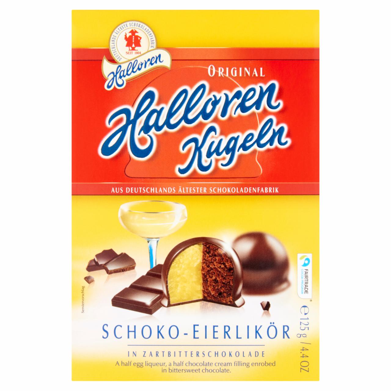 Képek - Halloren csokoládés tojáslikőrös csokigolyó 125 g