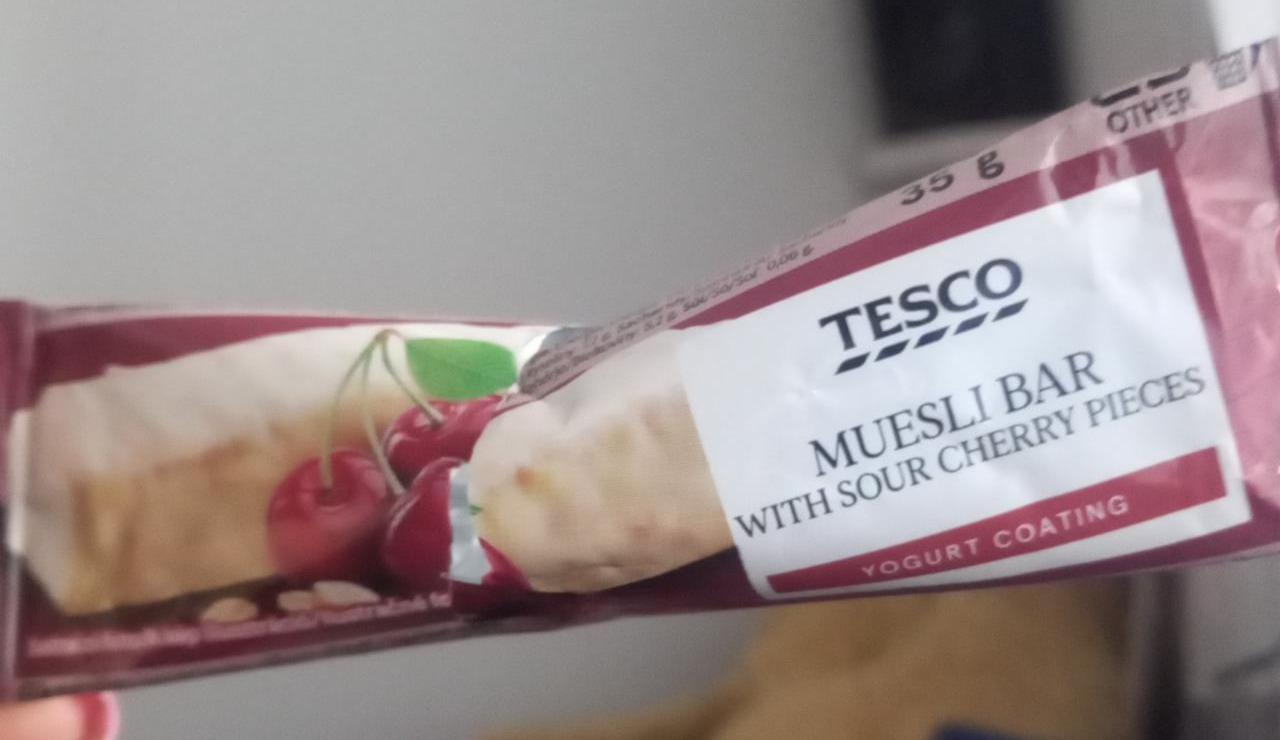 Képek - Muesli Bar with sour cherry pieces yogurt coating Tesco