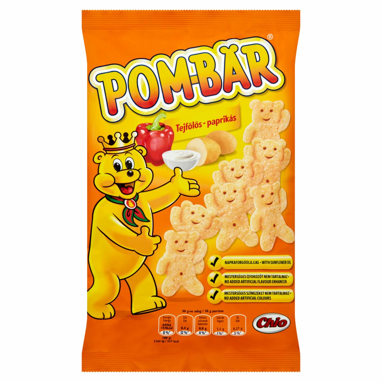 Képek - Pom-Bär tejfölös-paprikás burgonyasnack