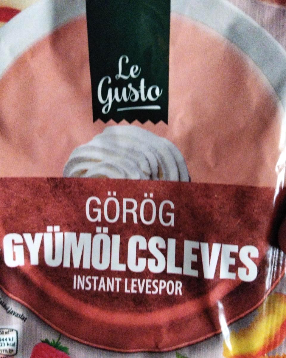 Képek - Görög gyümölcsleves Instant levespor Le Gusto