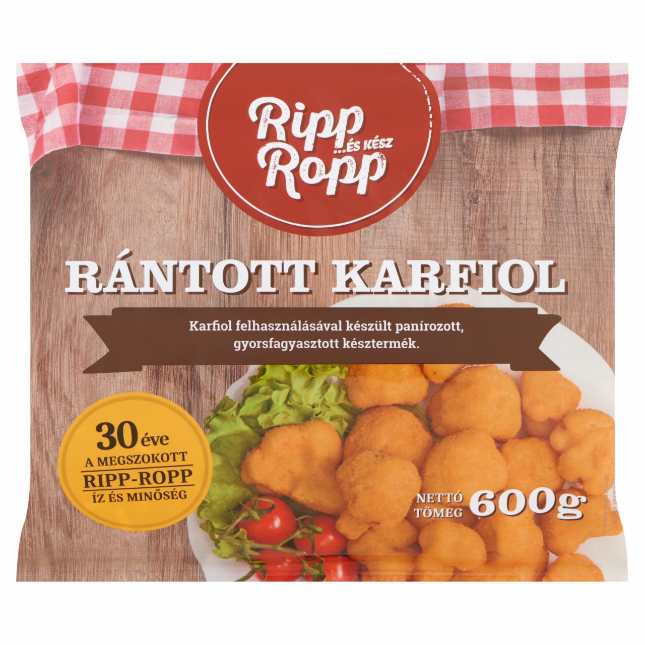Képek - Ripp-Ropp Gourmet gyorsfagyasztott rántott karfiol 600 g