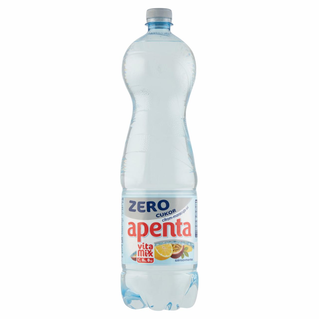 Képek - Apenta Vitamixx Zero citrom-maracuja ízű szénsavmentes, energiamentes üdítőital 1,5 l