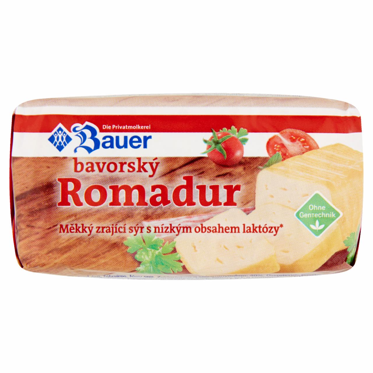 Képek - Bauer Romadur rúzsflórával érő, félzsíros, lágy sajt 100 g