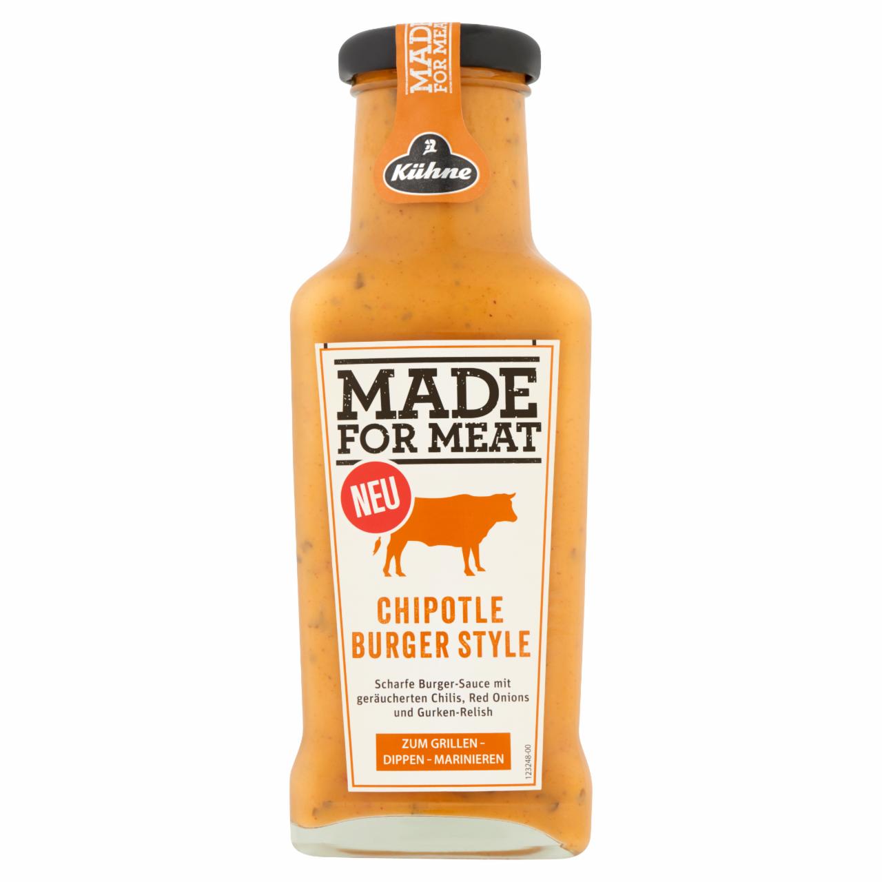 Képek - Kühne Made for Meat burger stílusú chipotle paprikás szósz 235 ml