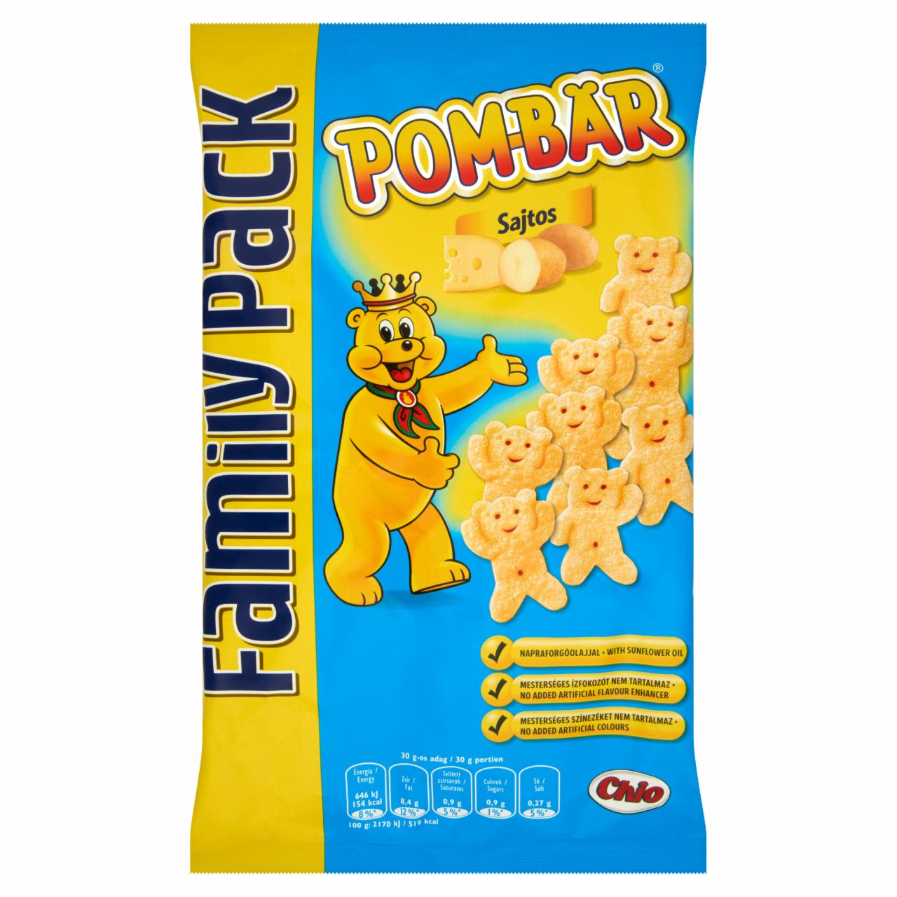 Képek - Pom-Bär Original sajtos burgonyasnack 100 g