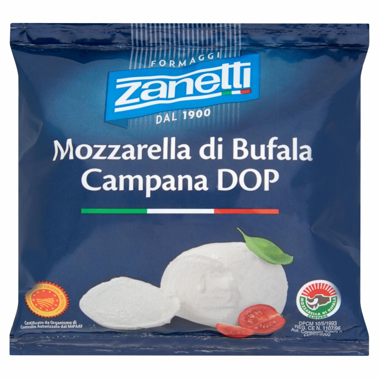 Képek - Zanetti bivalytejből készült mozzarella lágy zsíros sajt 280 g