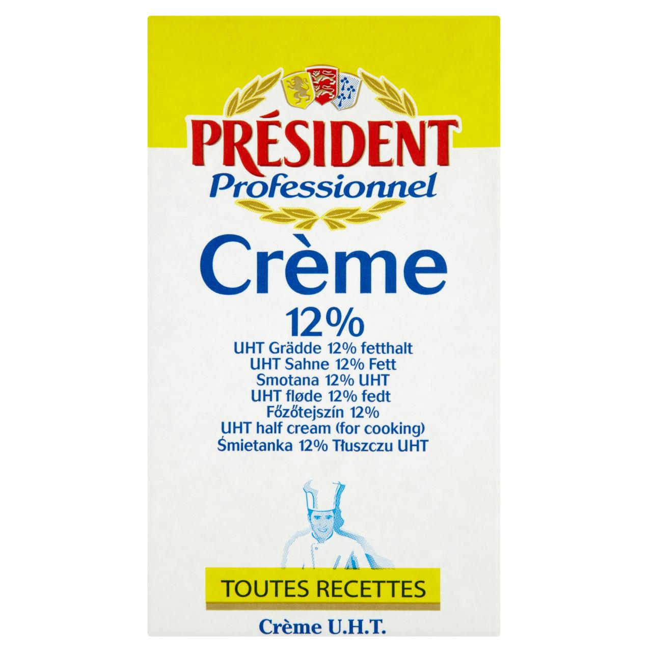 Képek - Président Professionnel 12%-os UHT főzőtejszín 1 l