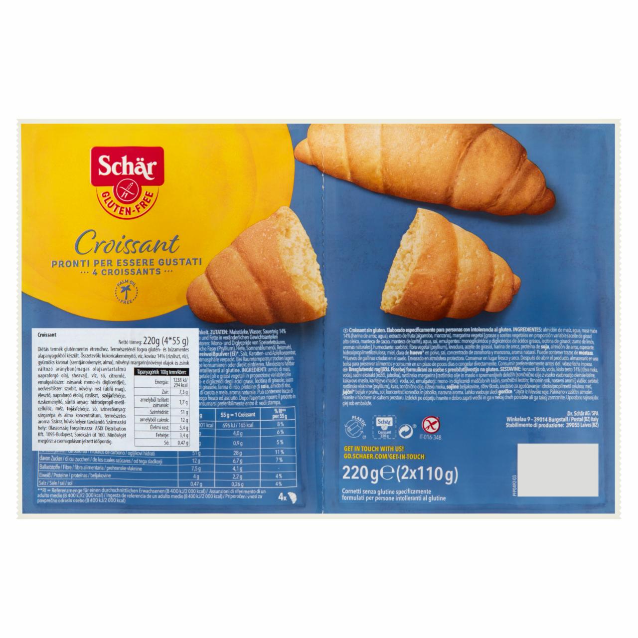 Képek - Schär croissant 4 x 55 g (220 g)