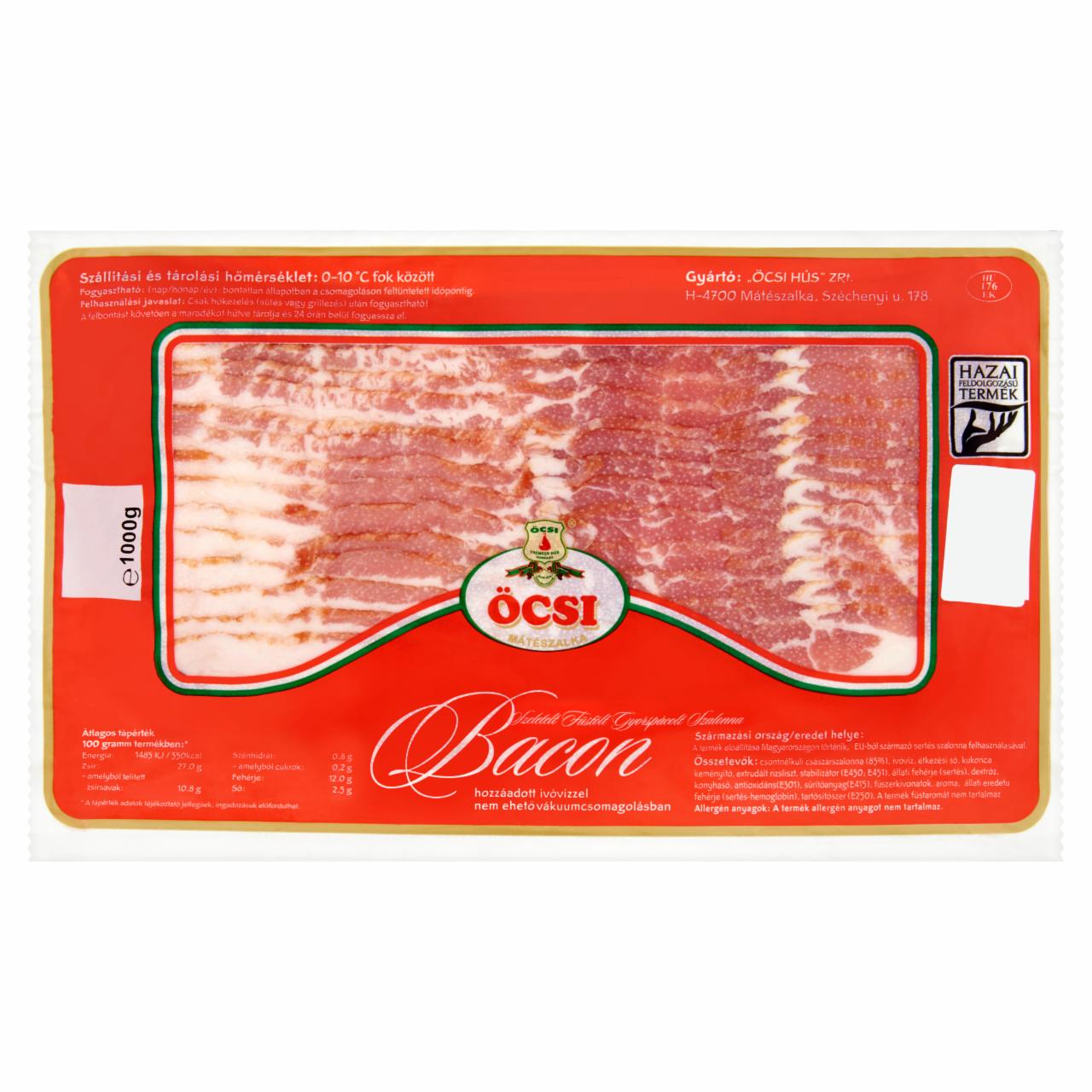 Képek - Öcsi szeletelt, füstölt bacon szalonna 1000 g