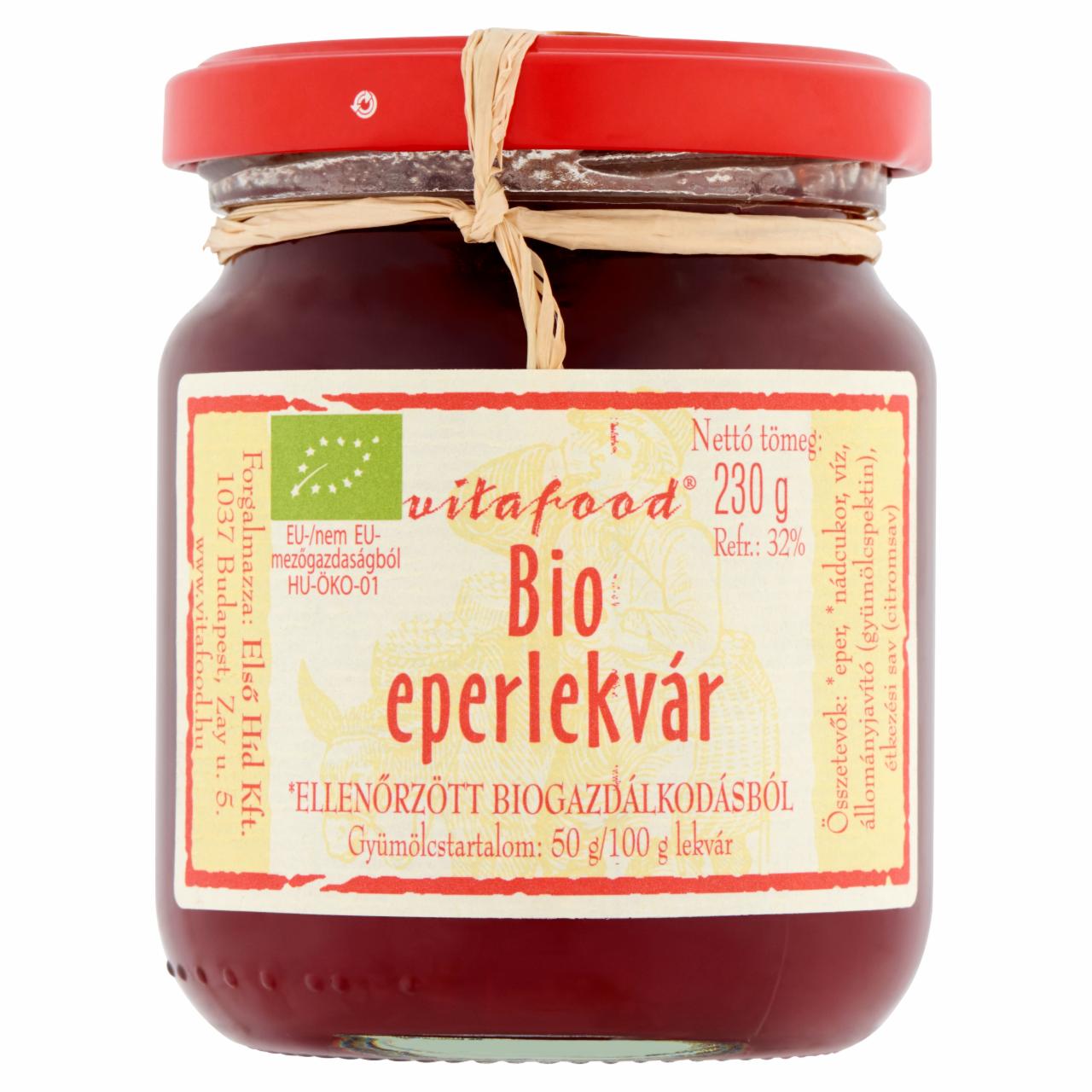 Képek - Vitafood BIO eperlekvár 230 g