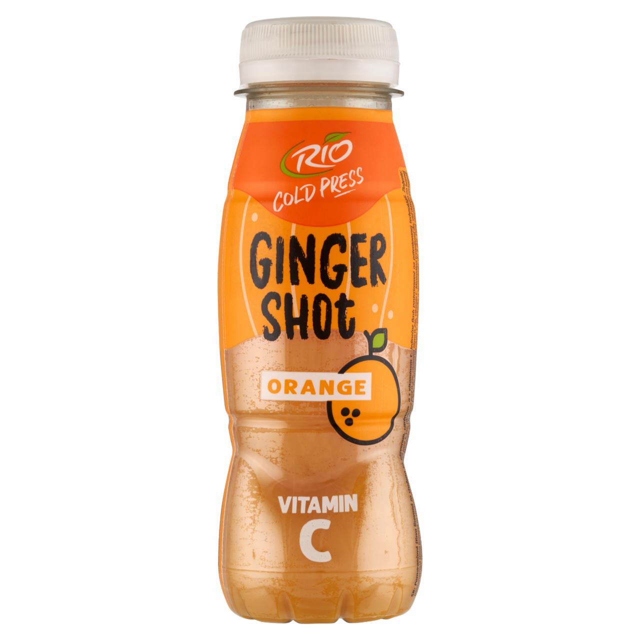 Képek - Rio Cold Press Ginger Shot hidegen préselt narancslé gyömbérrel, citrommal és C-vitaminnal 180 ml