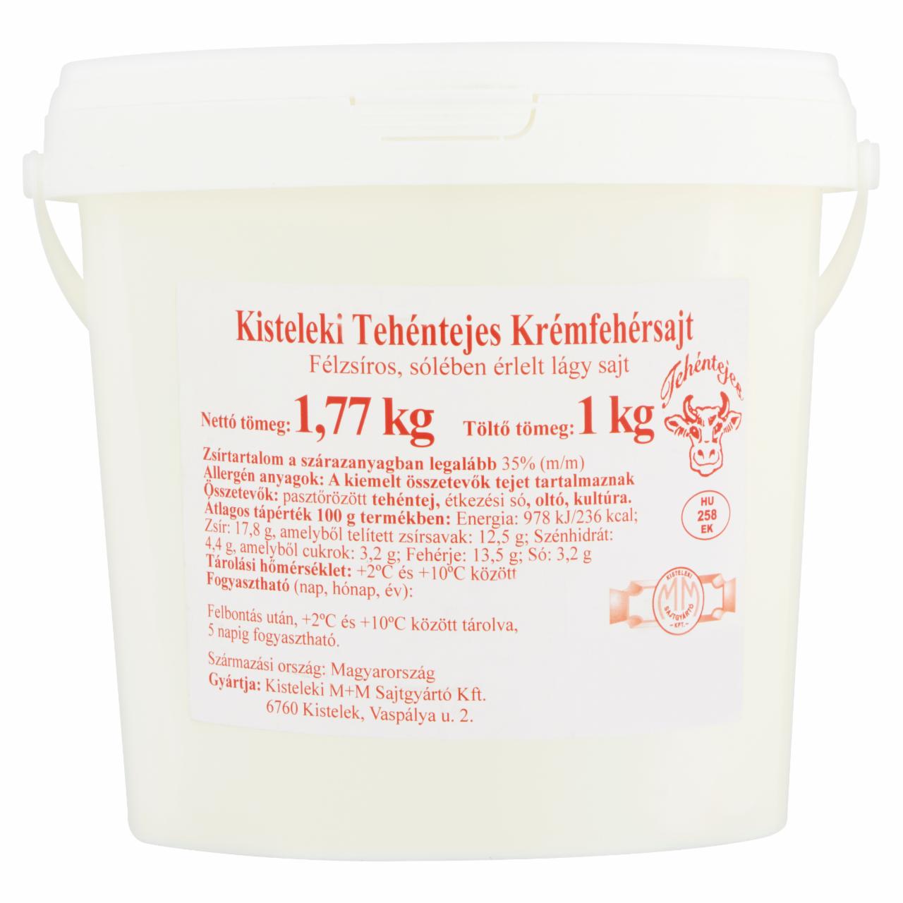 Képek - Kisteleki tehéntejes krémfehérsajt 1,77 kg