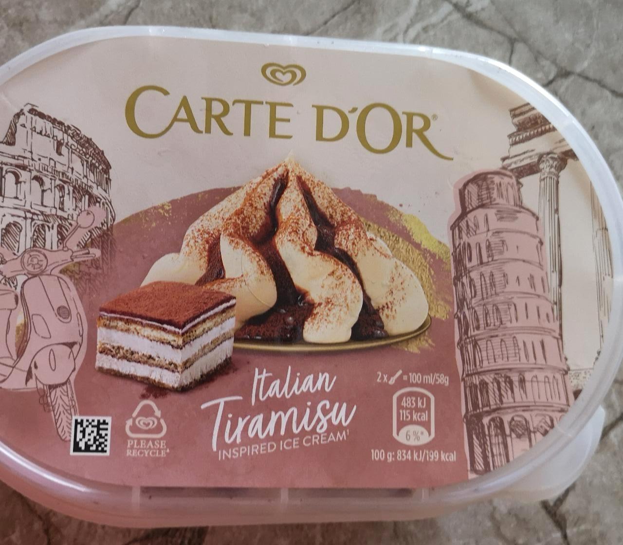 Képek - Carte d'Or tiramisu ízű jégkrém 900 ml