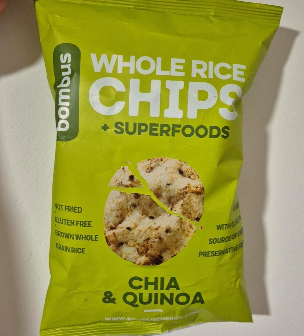 Képek - Whole rice chips Chia & quinoa Bombus