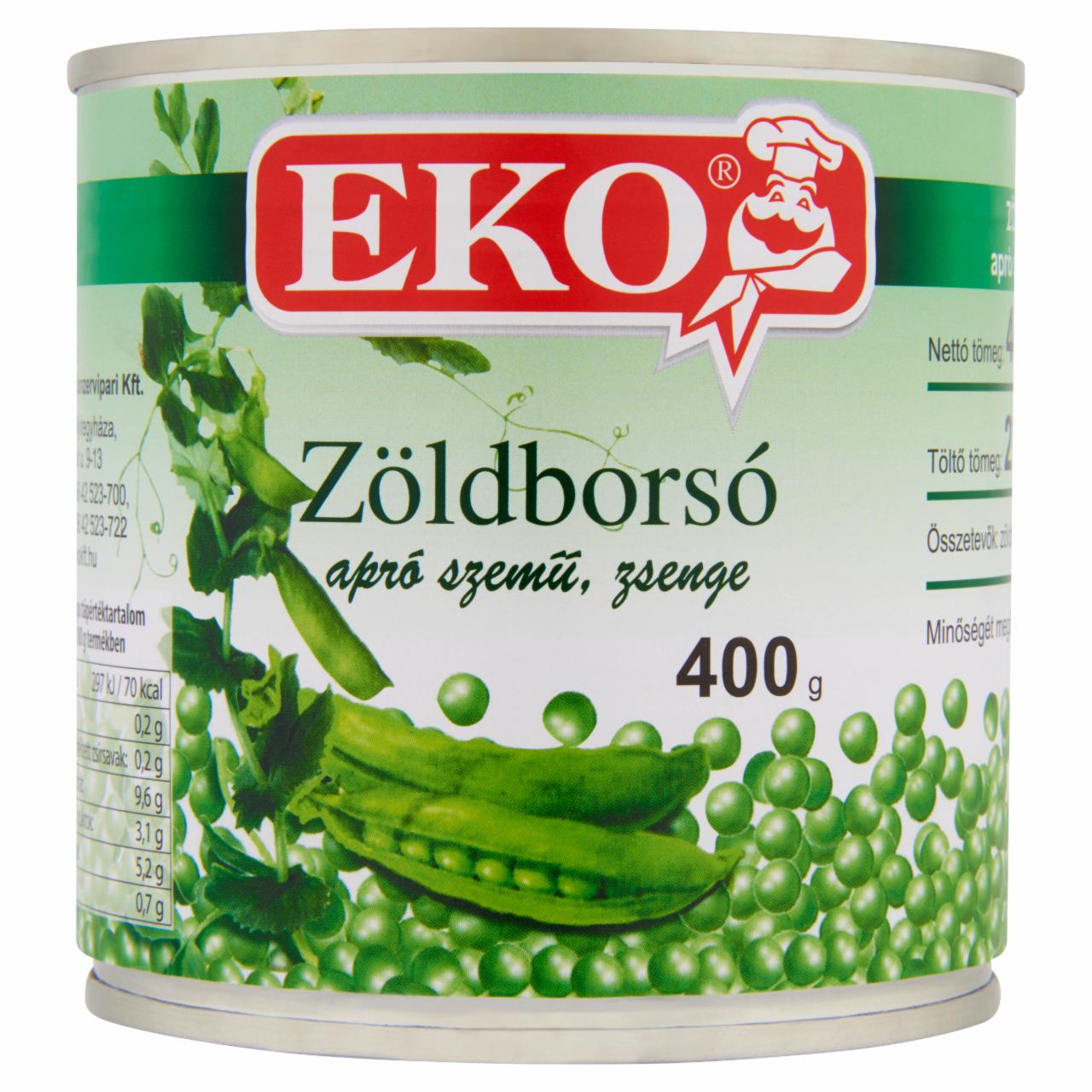 Képek - Eko zöldborsó 400 g