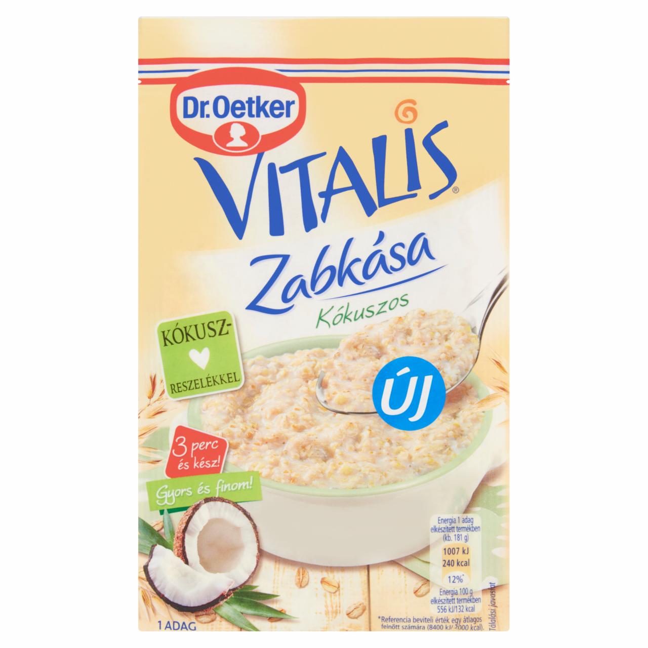 Képek - Dr. Oetker Vitalis kókuszos zabkása alappor 56 g