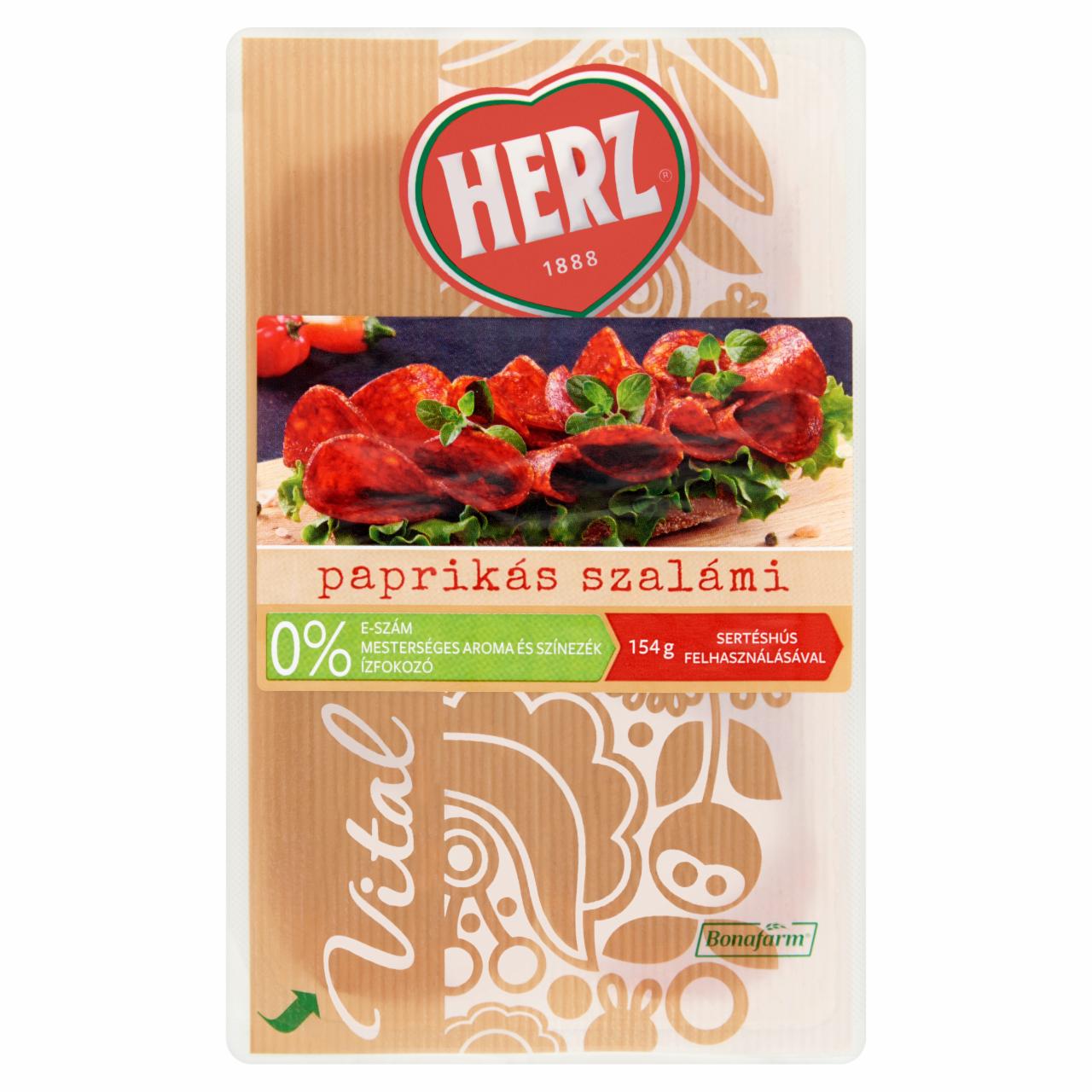 Képek - HERZ Vital szeletelt paprikás szalámi 70 g