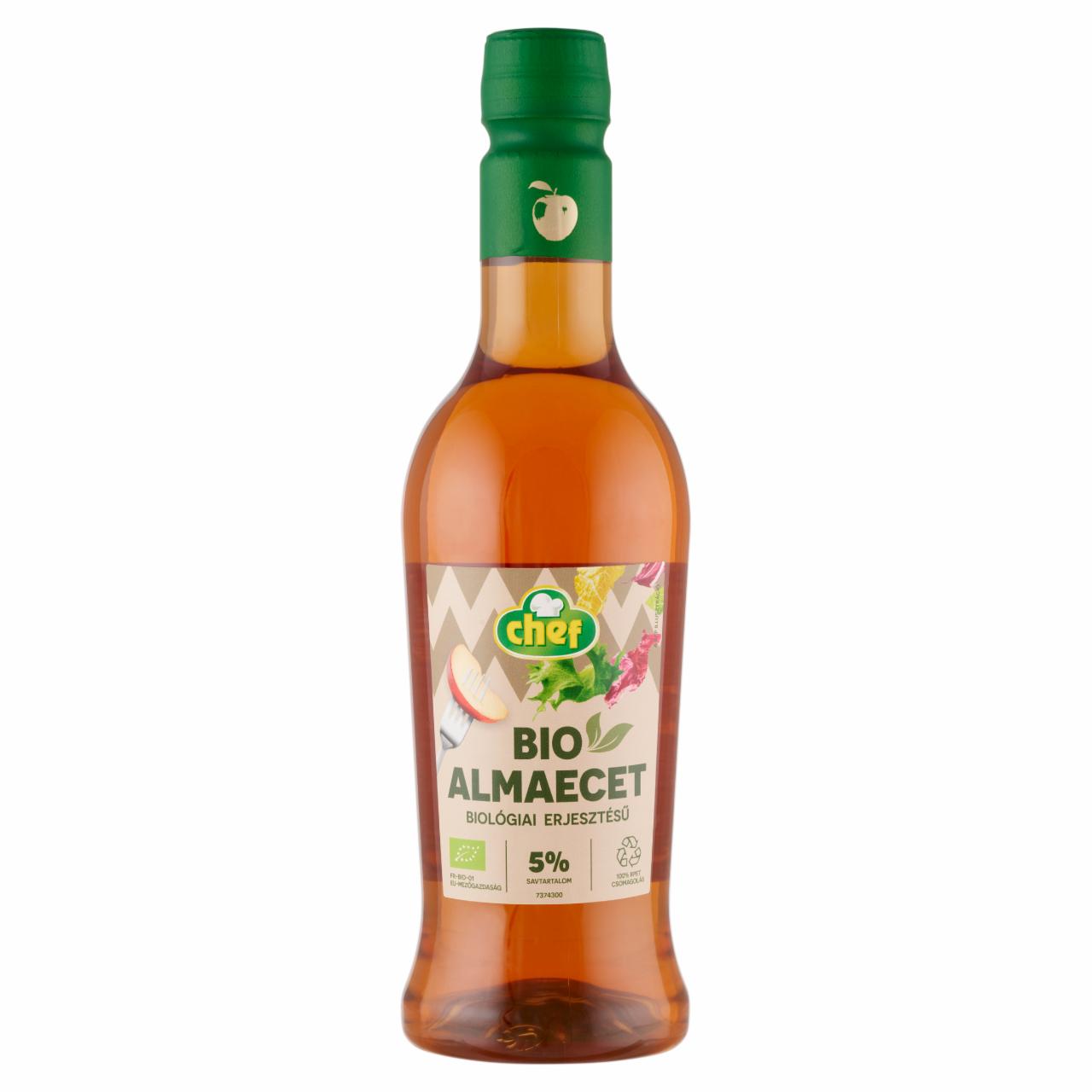 Képek - Chef biológiai erjesztésű bio almaecet 5% 500 ml