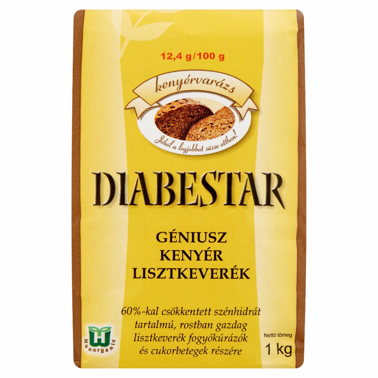 Képek - Kenyérvarázs Diabestar Géniusz kenyér lisztkeverék 1 kg