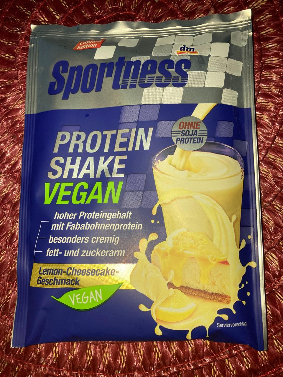 Képek - Protein shake Vegan Lemon-Cheesecake Geschmack Sportness