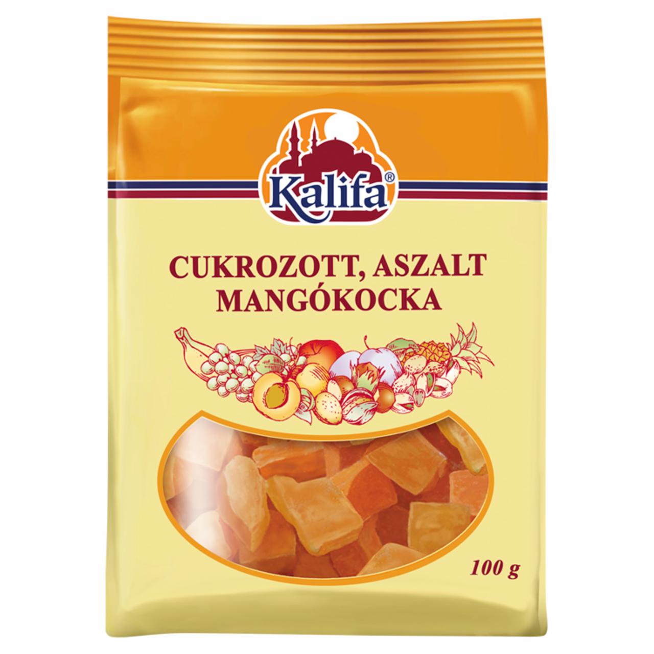 Képek - Kalifa cukrozott, aszalt mangókocka 100 g