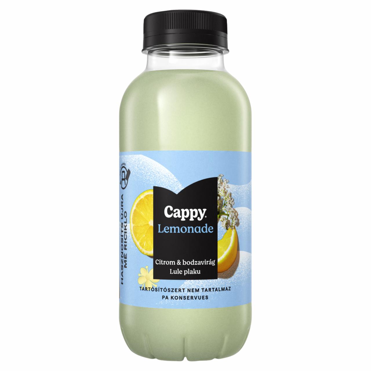 Képek - Cappy Lemonade szénsavmentes bodzaízű üdítőital citromlével, cukorral és édesítőszerekkel 400 ml