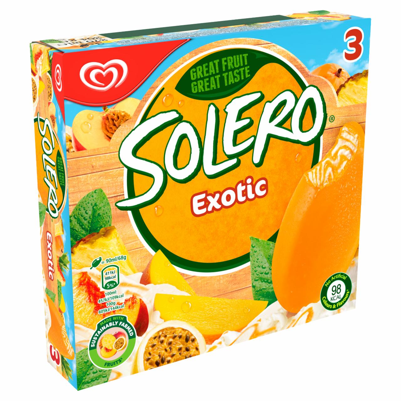 Képek - Solero trópusi gyümölcsös multipack jégkrém 3 x 90 ml