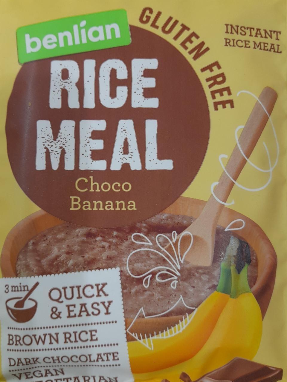 Képek - Gluten free rice meal Choco banana Benlian