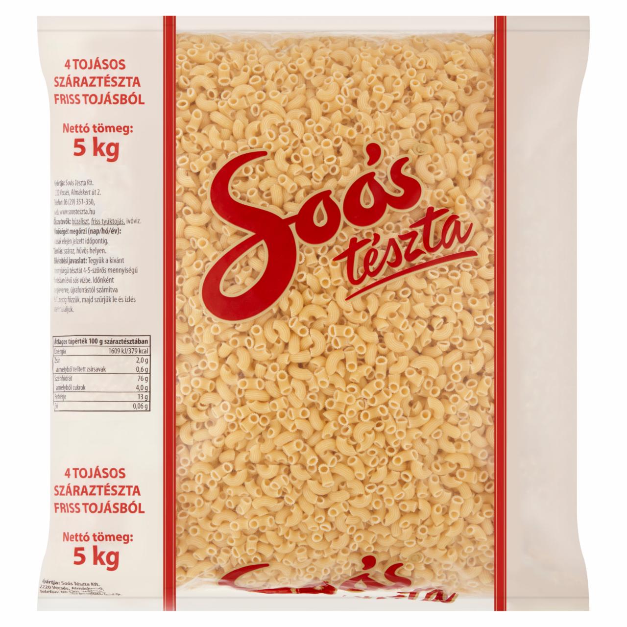 Képek - Soós szarvacska 4 tojásos száraztészta 5 kg