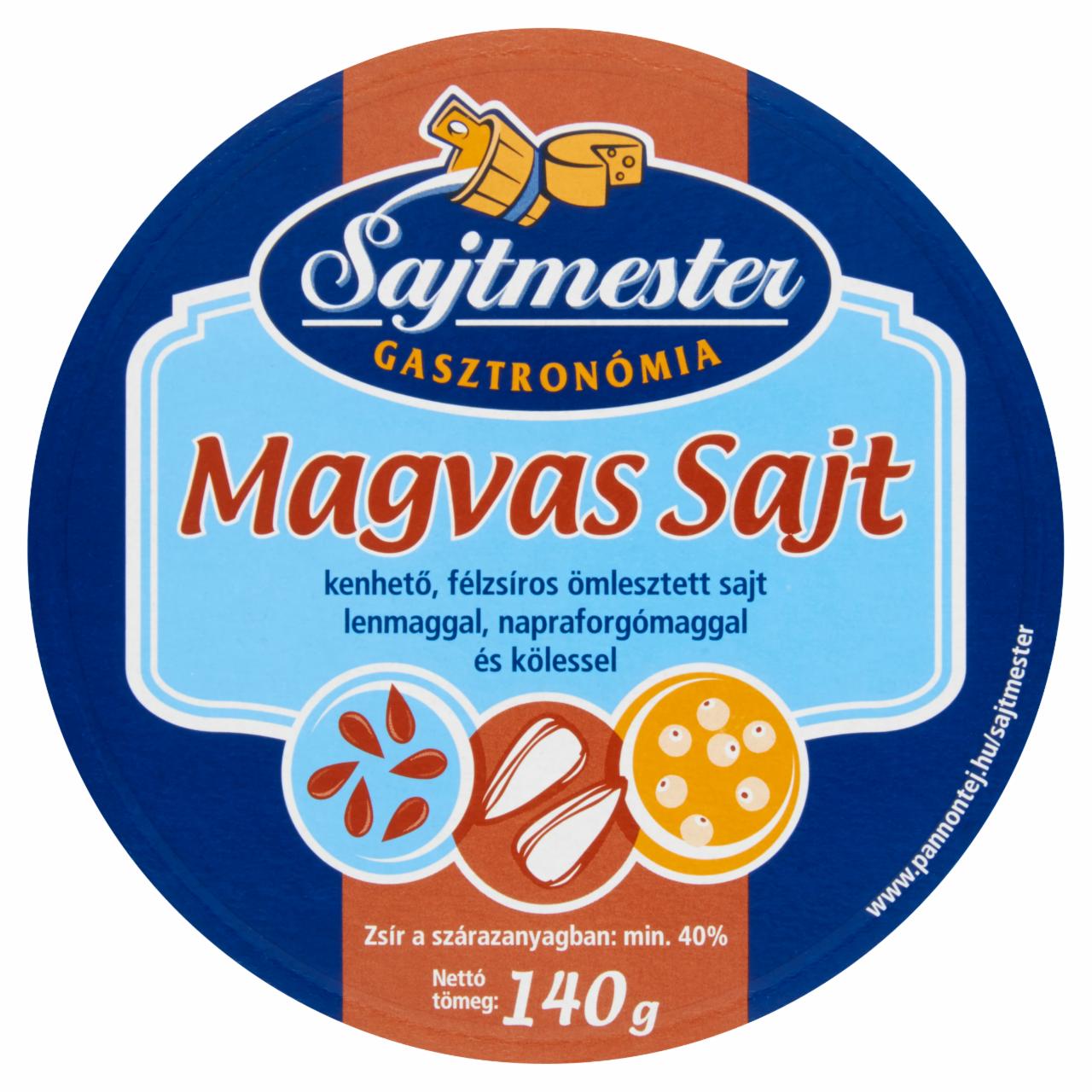 Képek - Sajtmester magvas sajt 8 db 140 g