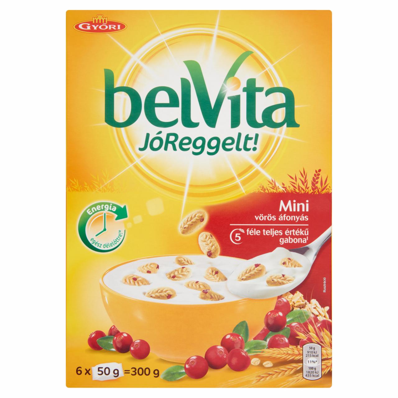 Képek - belVita JóReggelt! Mini vörös áfonyás gabonás omlós minikeksz 6 x 50 g