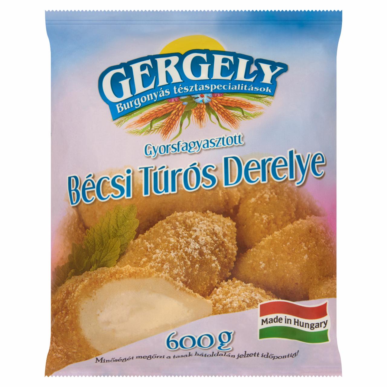 Képek - Gergely Burgonyás Tésztaspecialitások gyorsfagyasztott bécsi túrós derelye 600 g