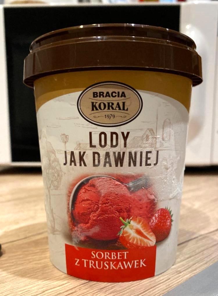 Képek - Lody jak dawniej Sorbet z truskawek Bracia Koral