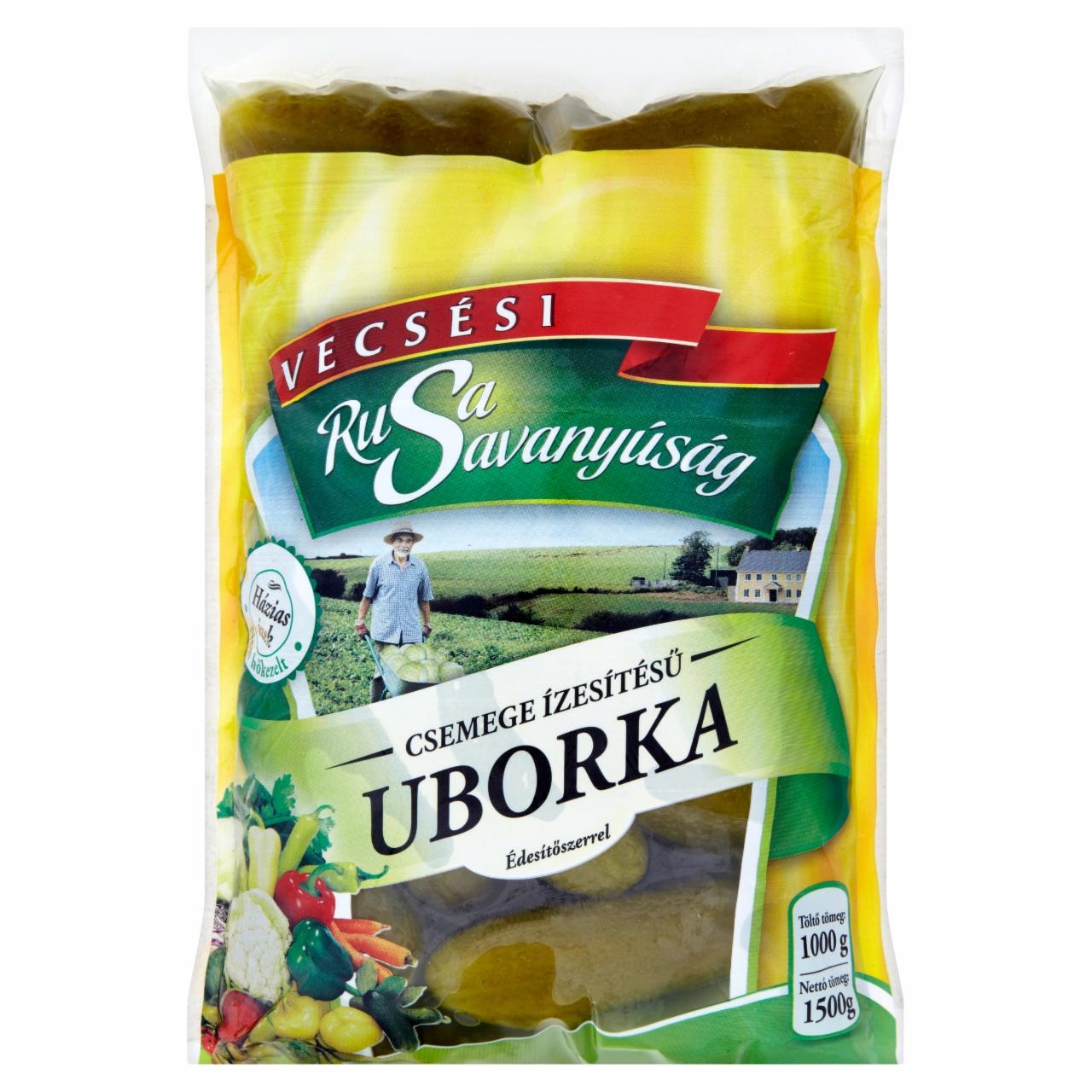 Képek - Rusa Savanyúság csemege ízesítésű uborka édesítőszerrel 1500 g