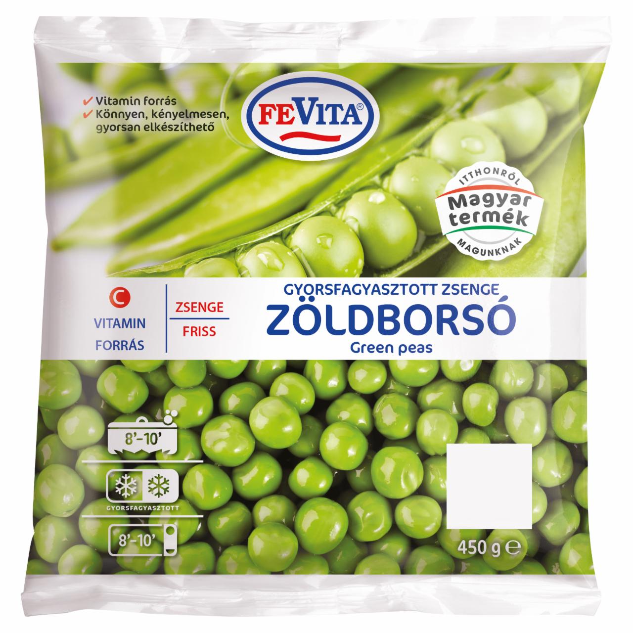 Képek - FeVita gyorsfagyasztott zsenge friss zöldborsó 450 g