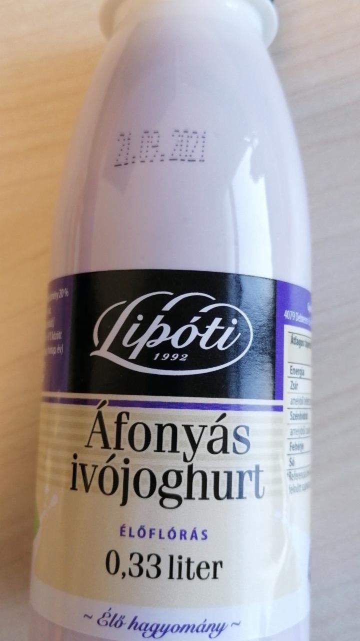 Képek - Áfonyás ivójoghurt Lipóti