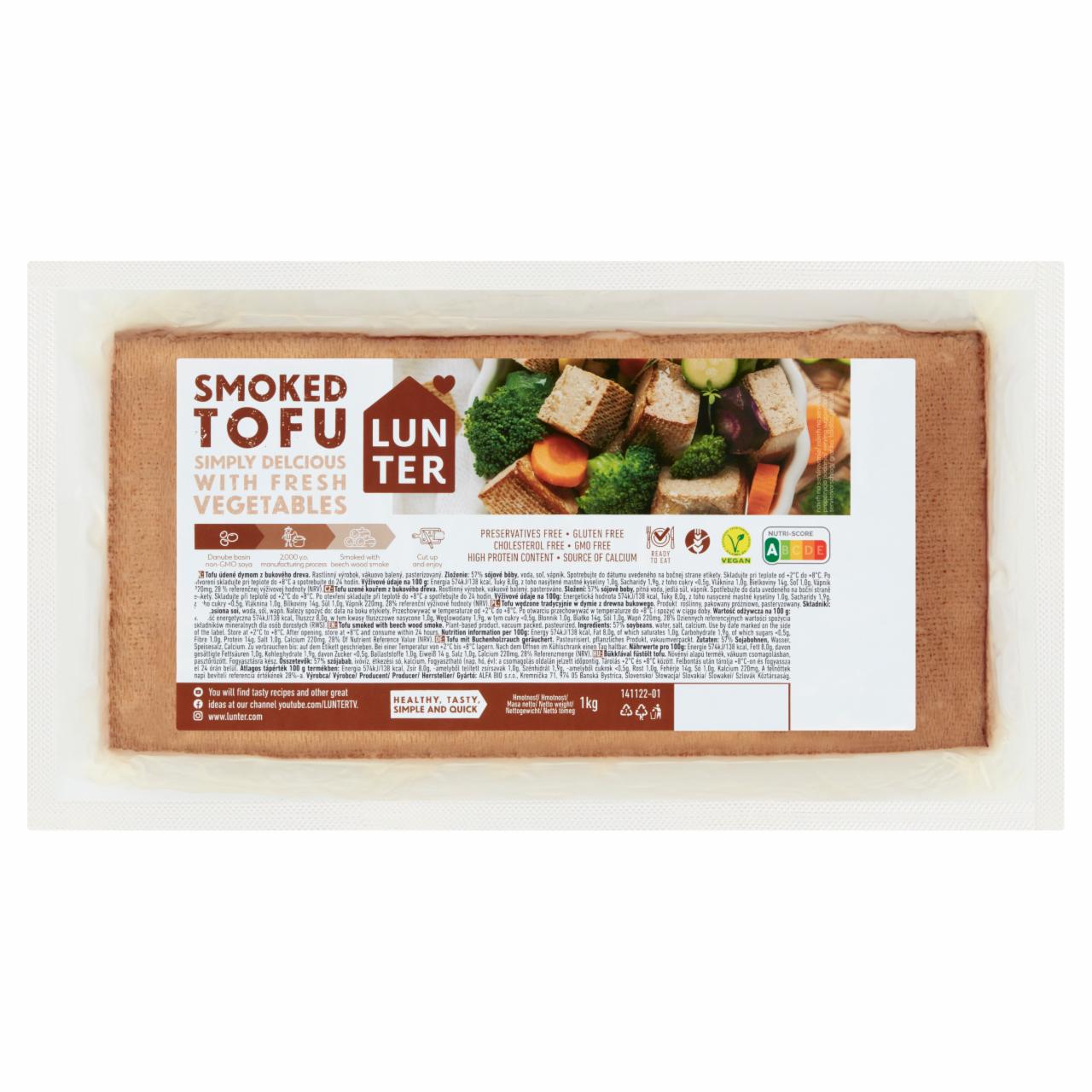 Képek - Lunter bükkfával füstölt tofu 1 kg