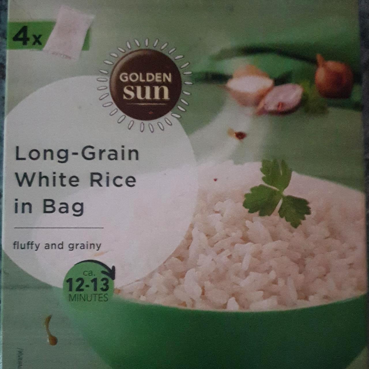 Képek - Long grain white rice in bag Golden sun