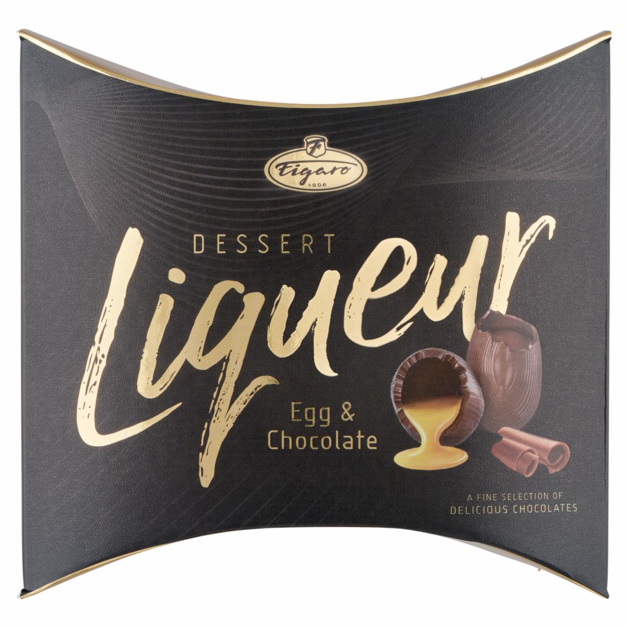 Képek - Figaro Liqueur tojáslikőrös és csokoládélikőrös krémmel töltött tejcsokoládék 165 g