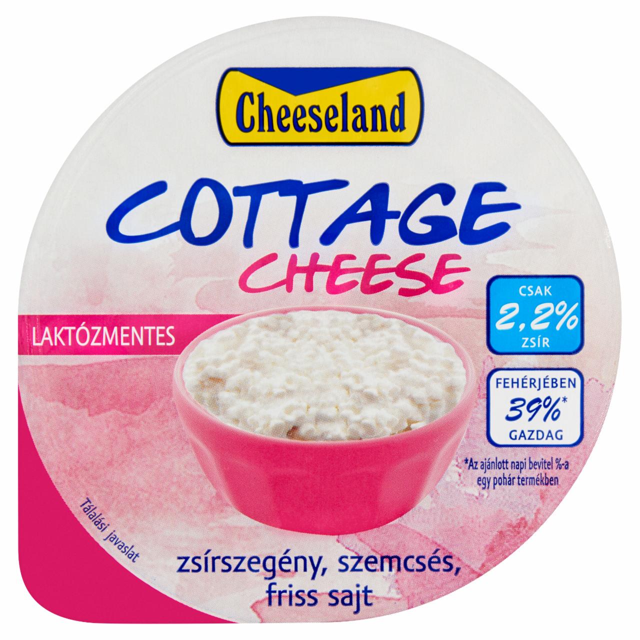 Képek - Cheeseland laktózmentes, zsírszegény, szemcsés friss sajt 150 g
