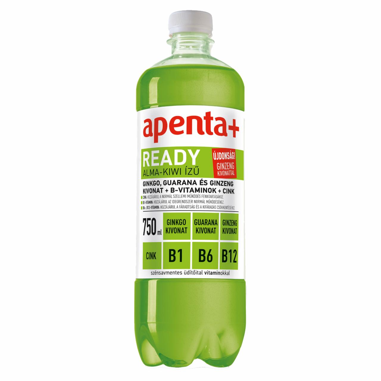 Képek - Apenta+ Ready alma-kiwi ízű szénsavmentes üdítőital
