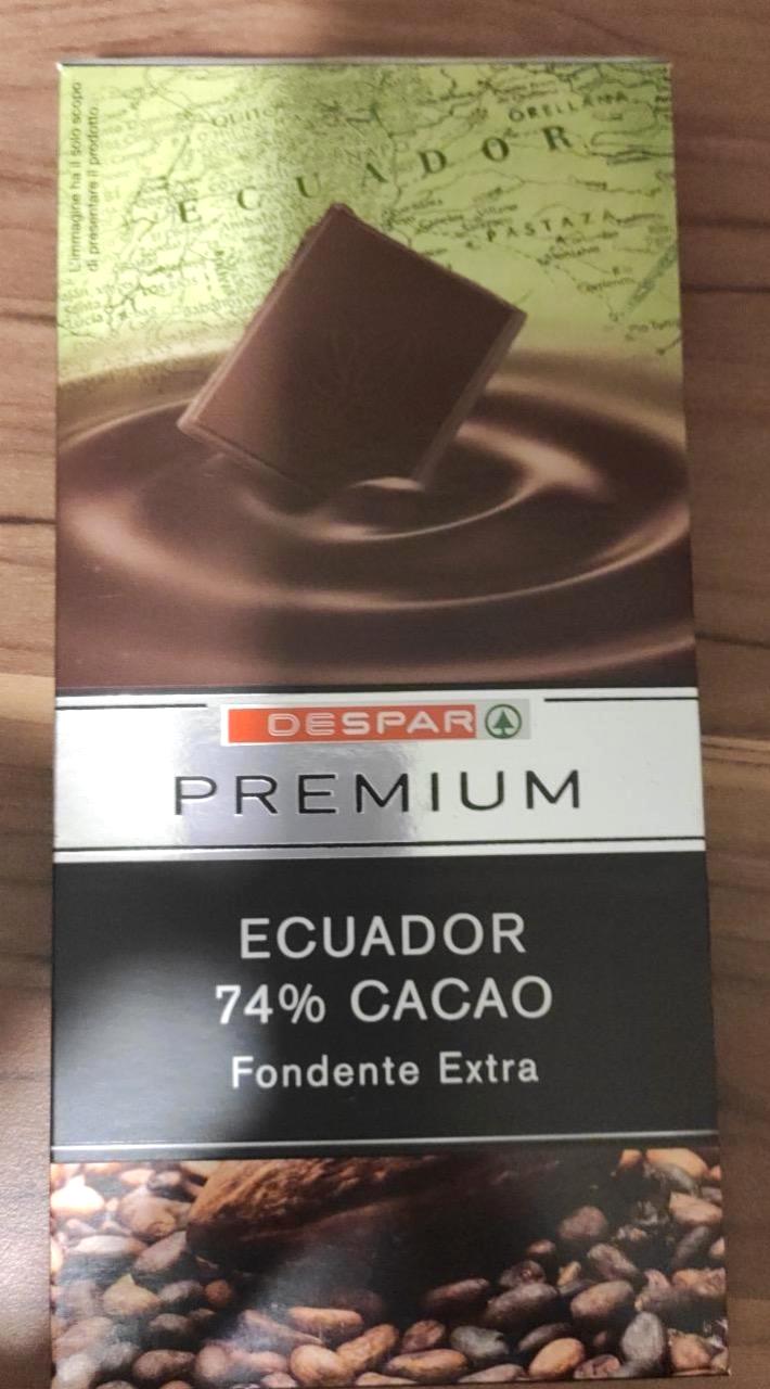 Képek - Premium étcsokoládé Ecuador 74% DeSpar