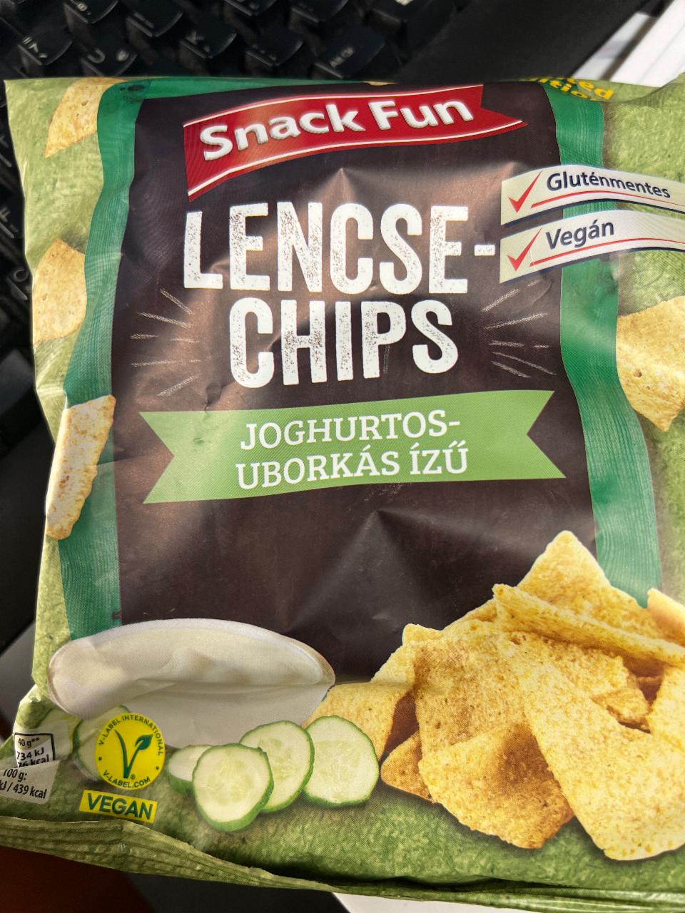 Képek - Lencse chips joghurtos-uborkás ízű Snack Fun