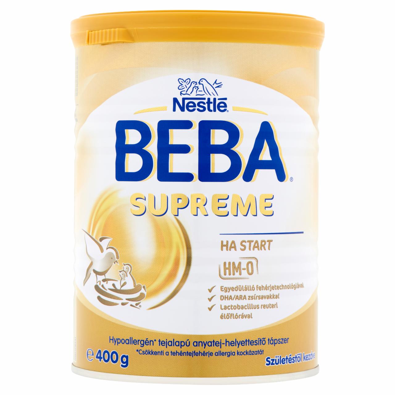 Képek - Beba Supreme HA Start hypoallergén tejalapú anyatej-helyettesítő tápszer születéstől kezdve 400 g