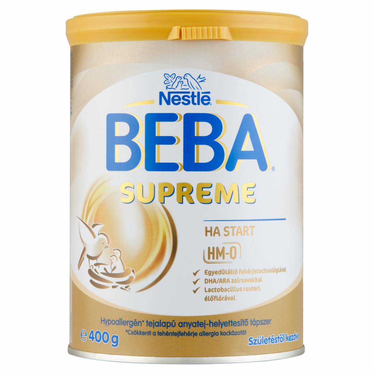 Képek - Beba Supreme HA Start hypoallergén tejalapú anyatej-helyettesítő tápszer születéstől kezdve 400 g