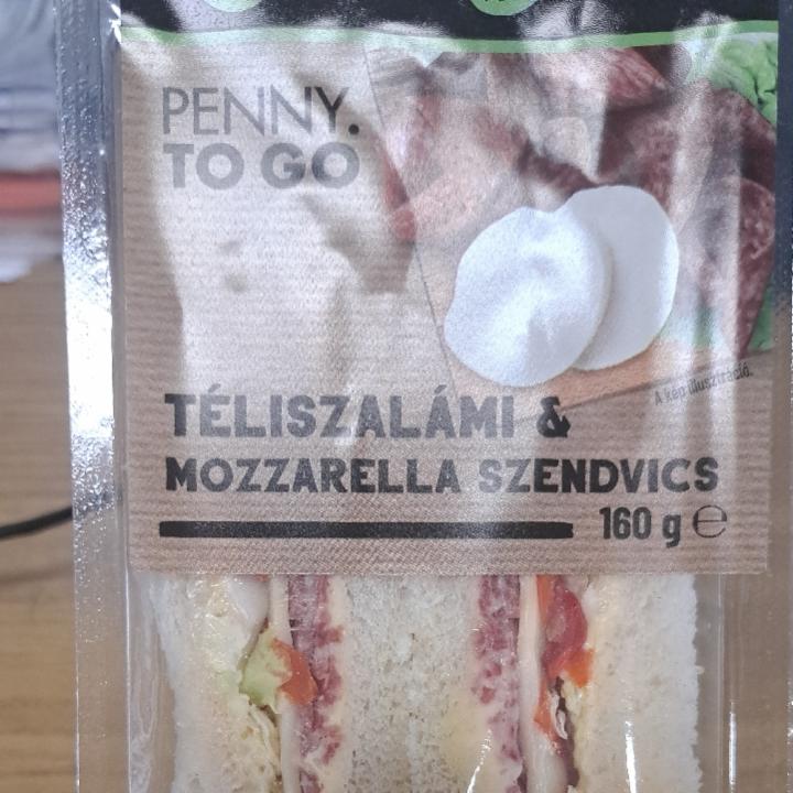 Képek - Téliszalámi & mozzarella szendvics Penny. To go